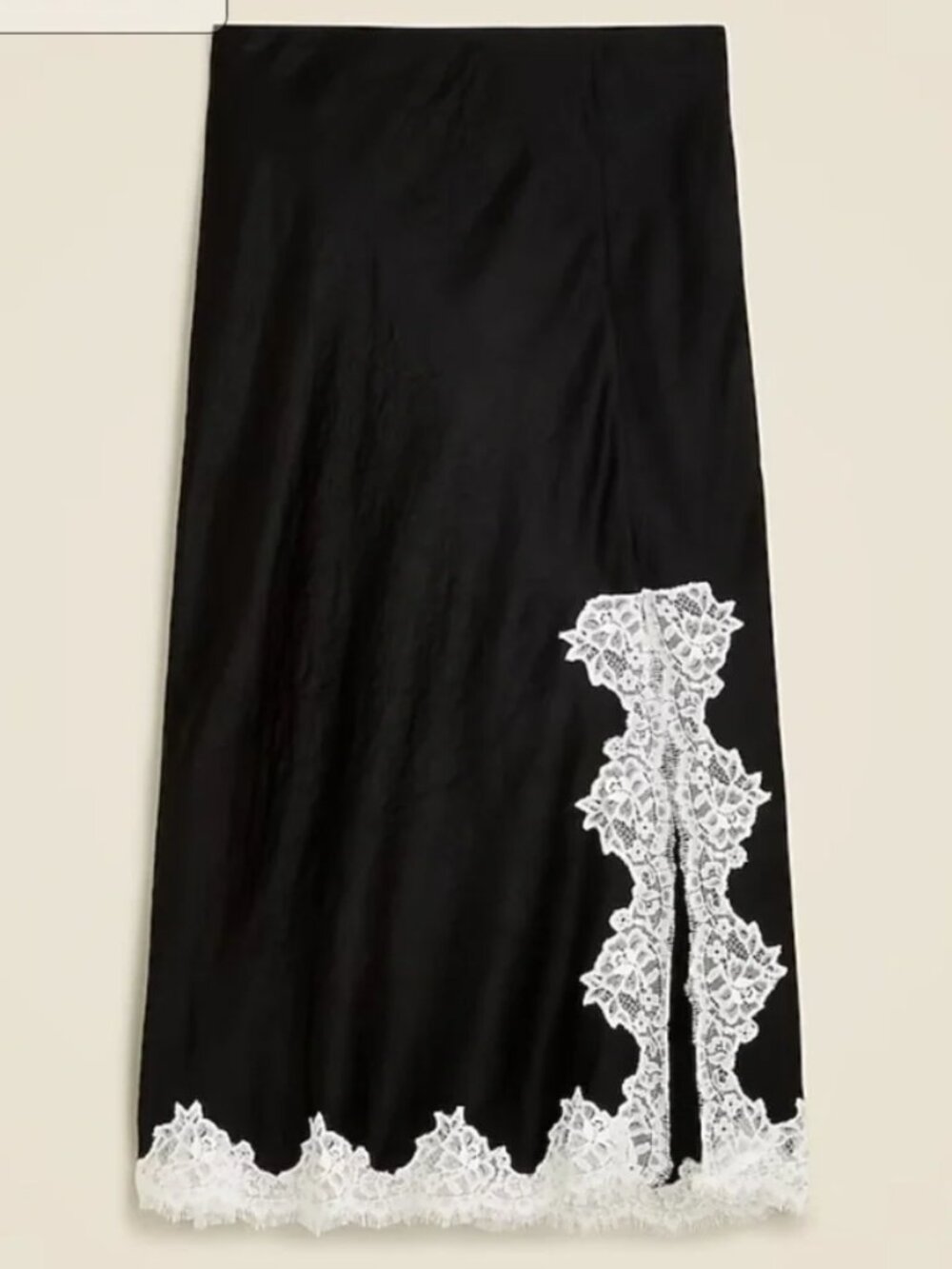 J. Crew Gwyneth Lace-Trim Slip Skirt, XXS NWOT XS